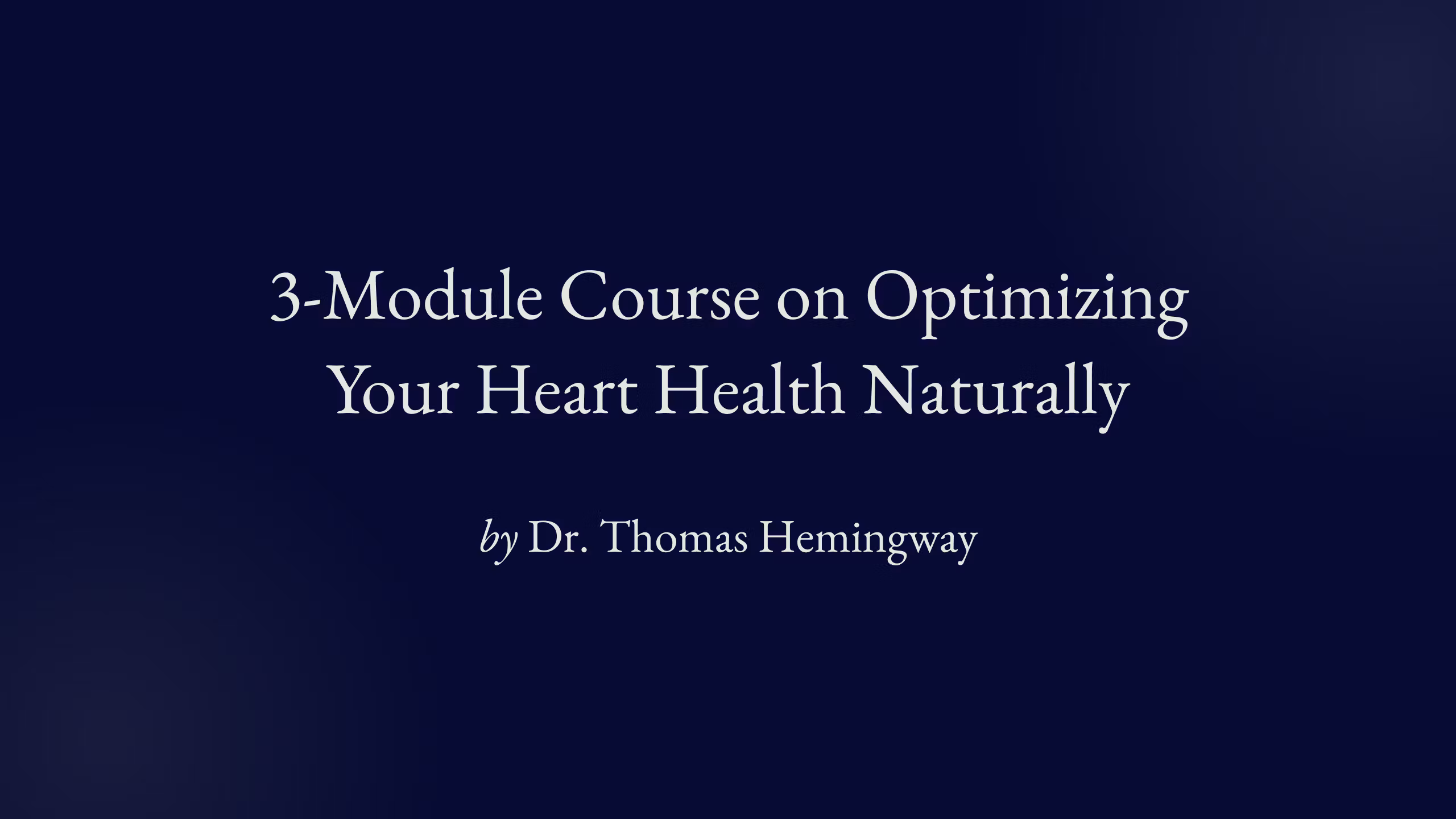 Heart Health Course