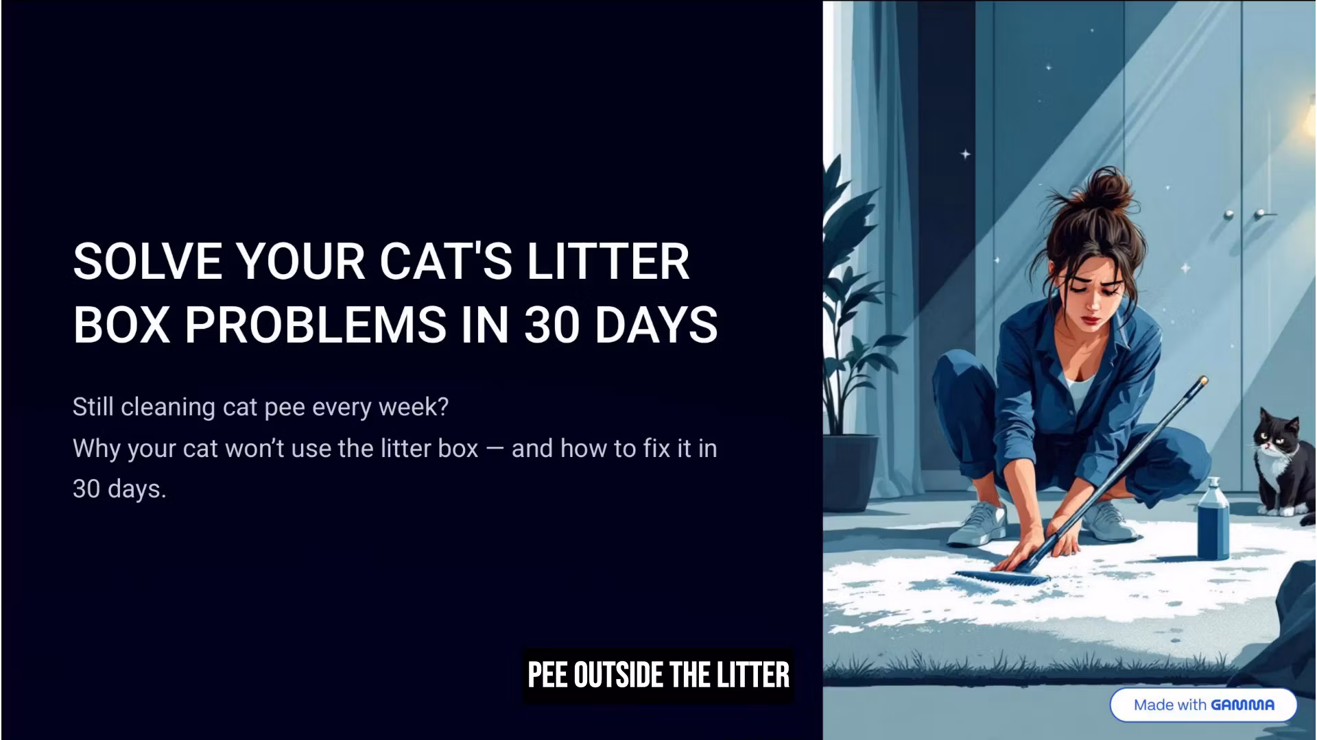 Stop Cat Peeing Outside