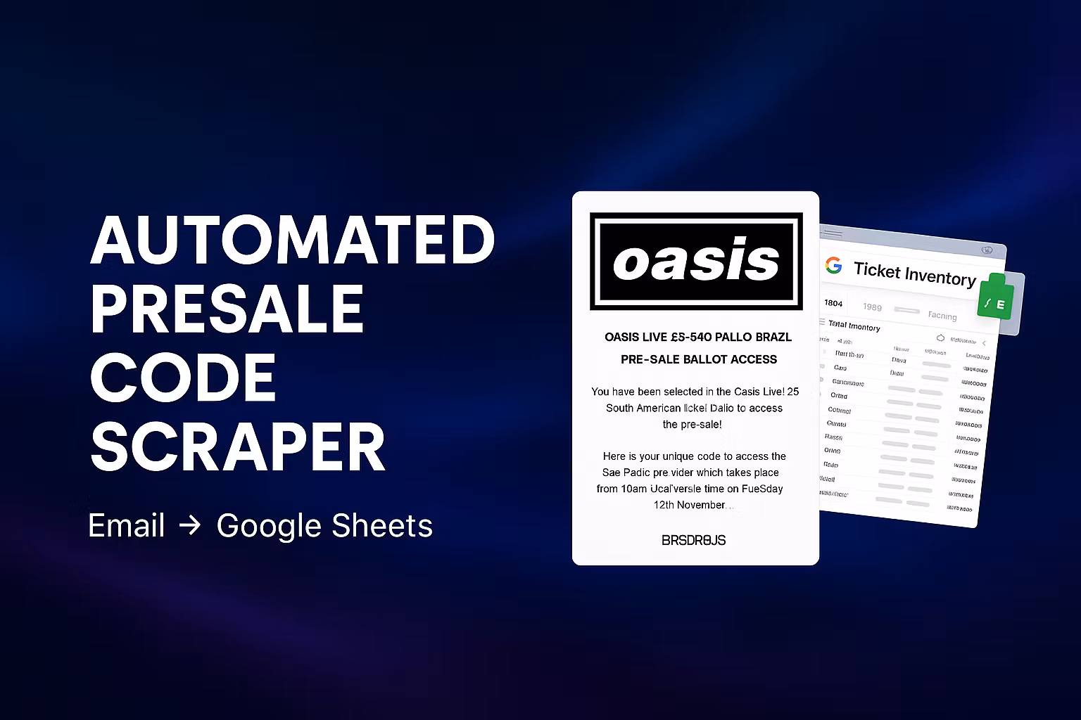 PRESALE CODE SCRAPER