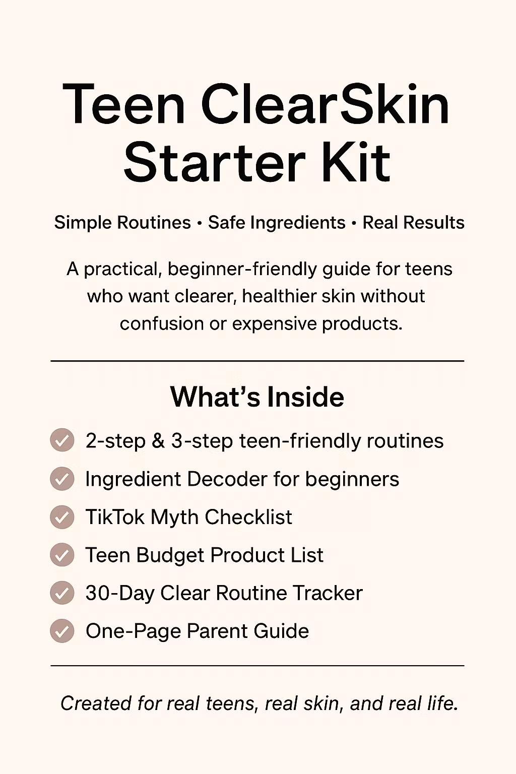Teen Clear Skin Toolkit