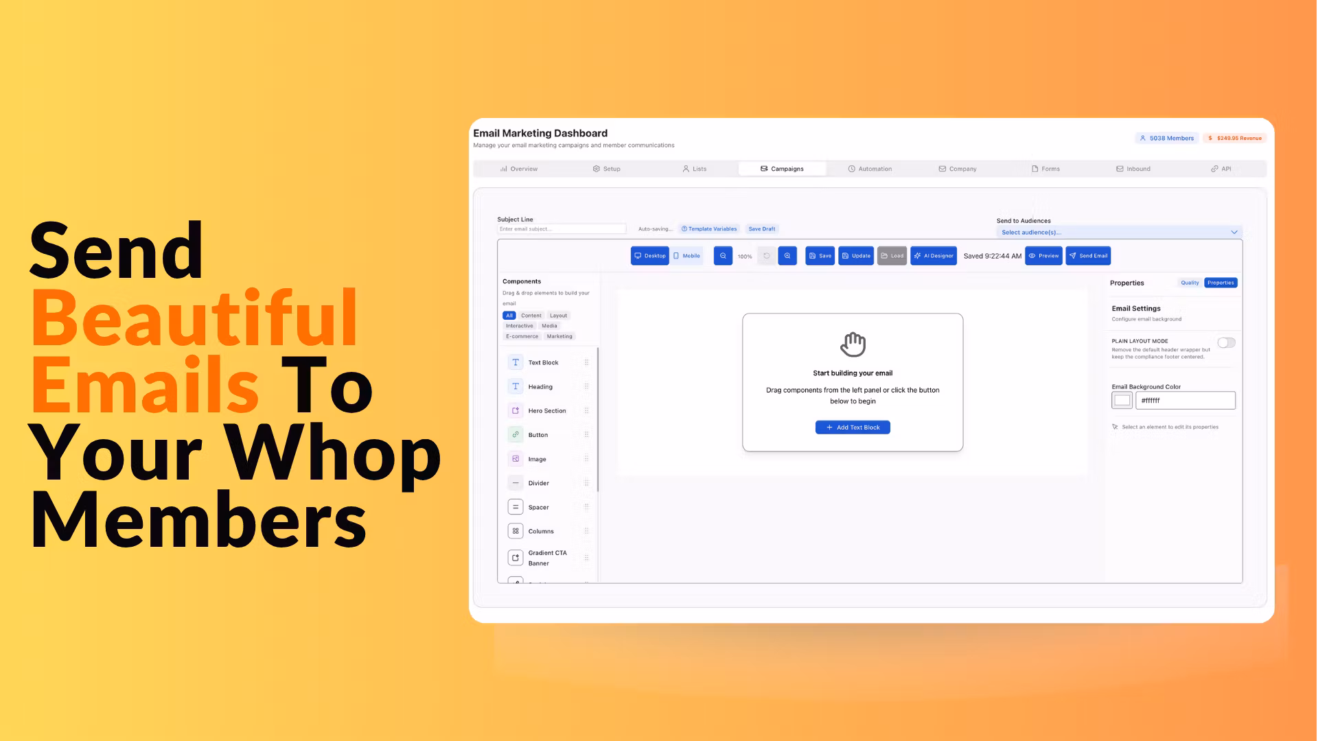Email Marketing For Whop