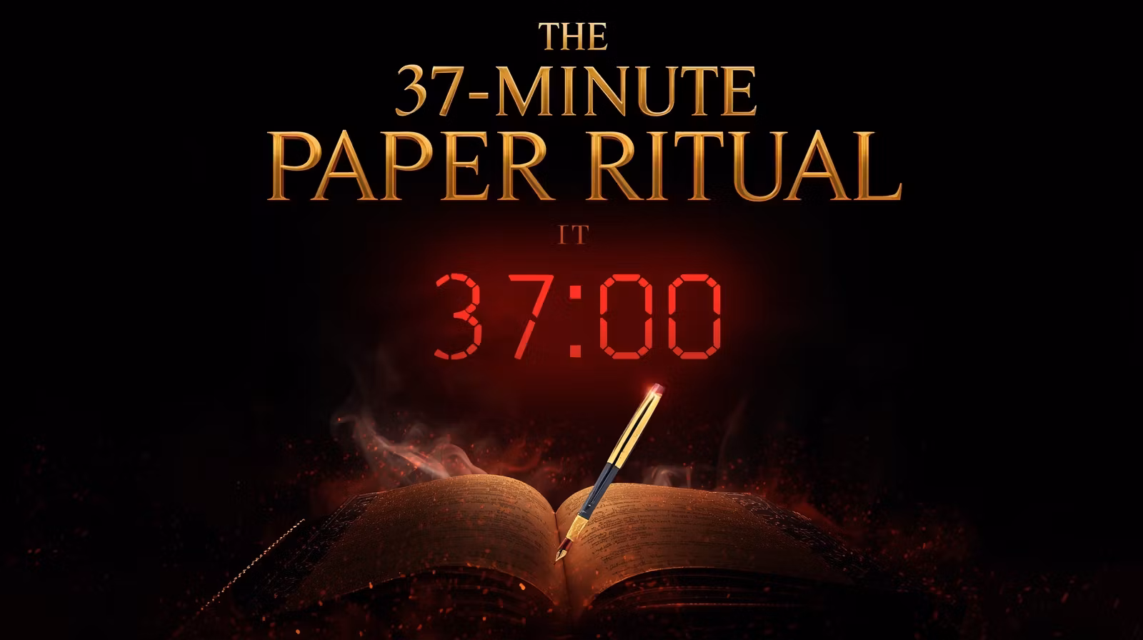The 37-Minute Paper Ritual