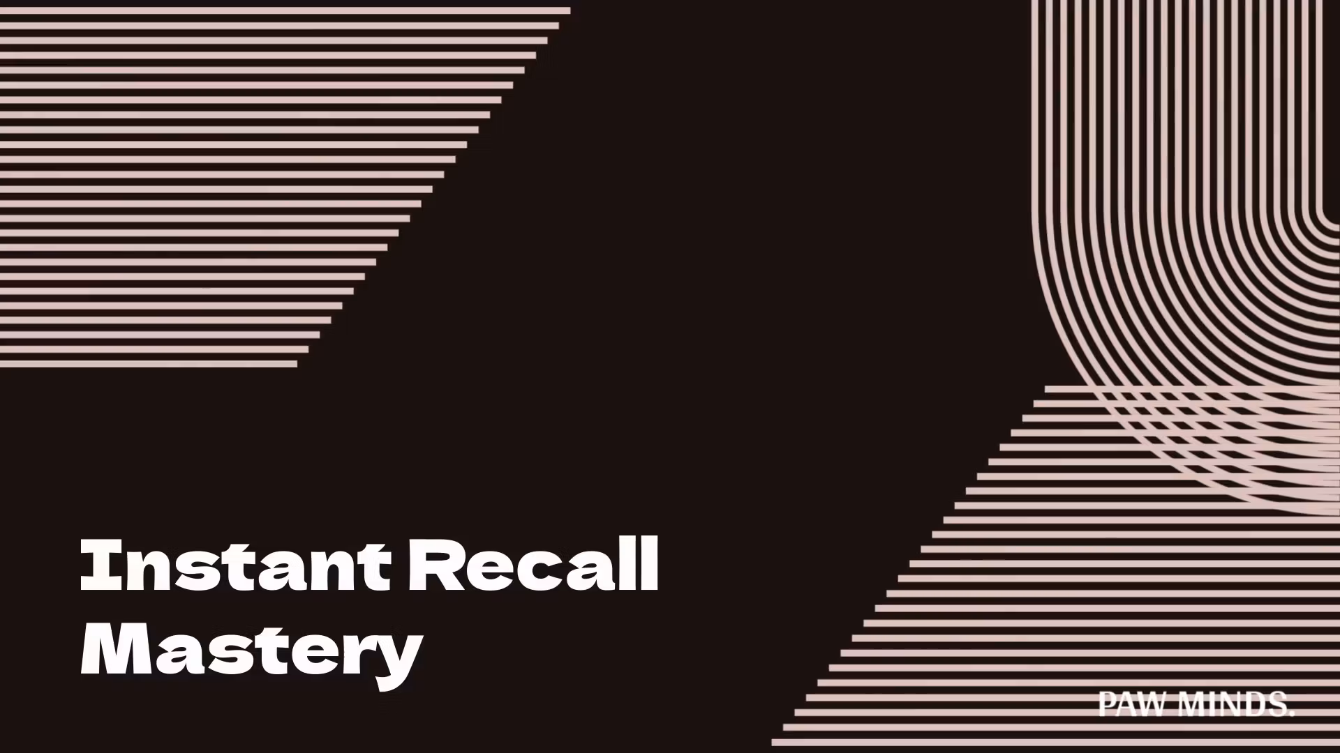 Paw Minds: Instant Recall