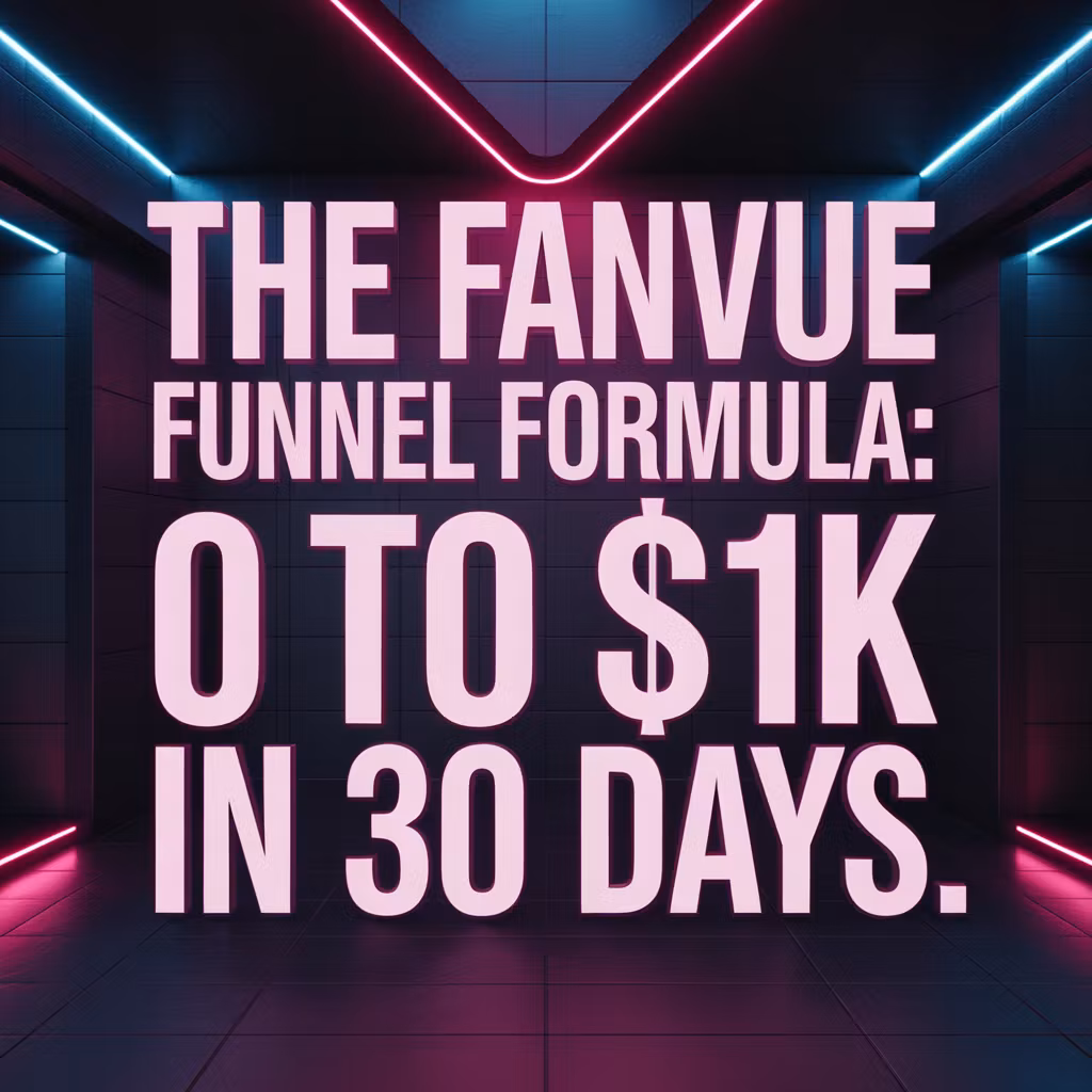 The Fanvue Funnel Formula 
