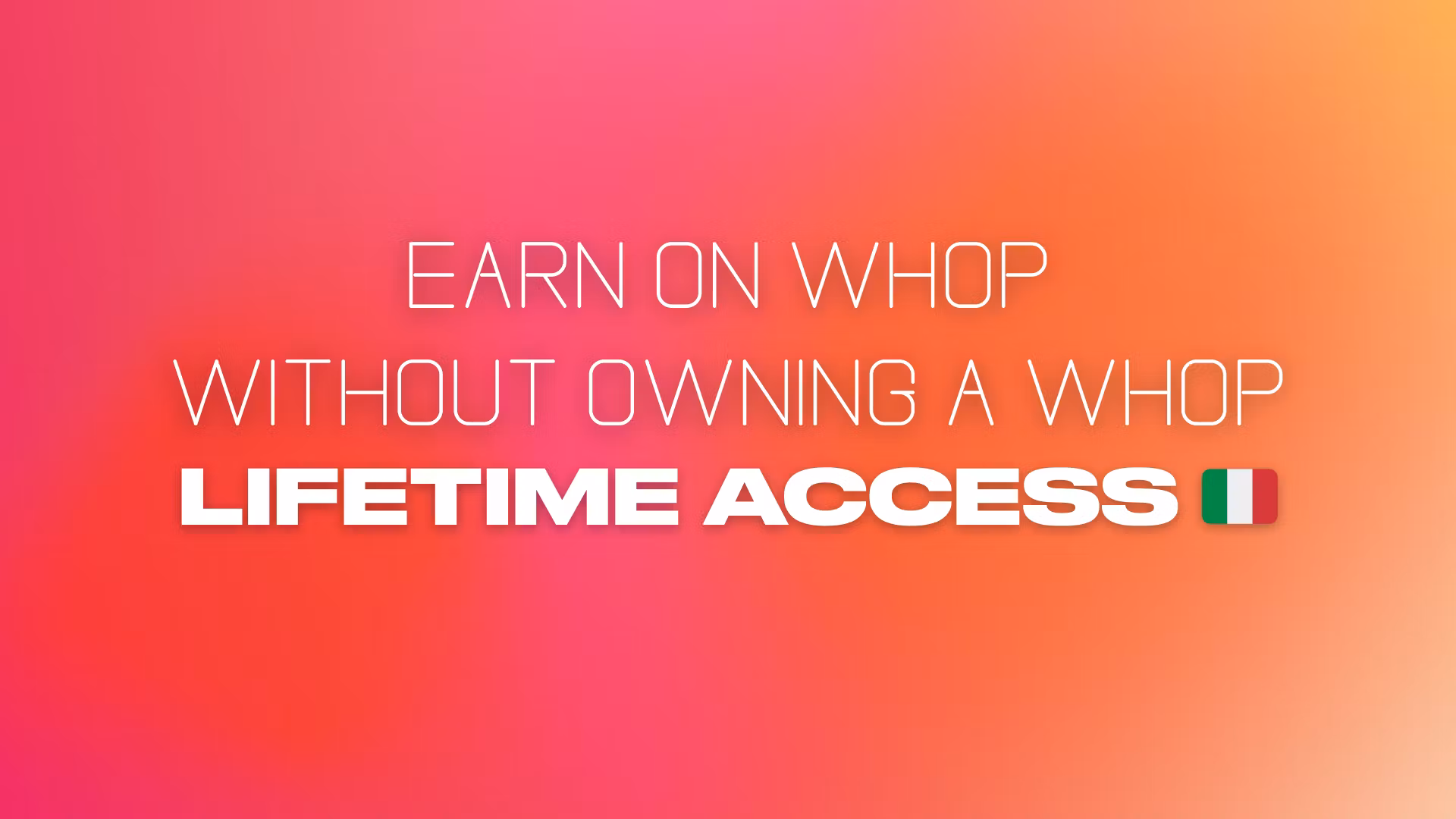 LifeTime Access 🇮🇹