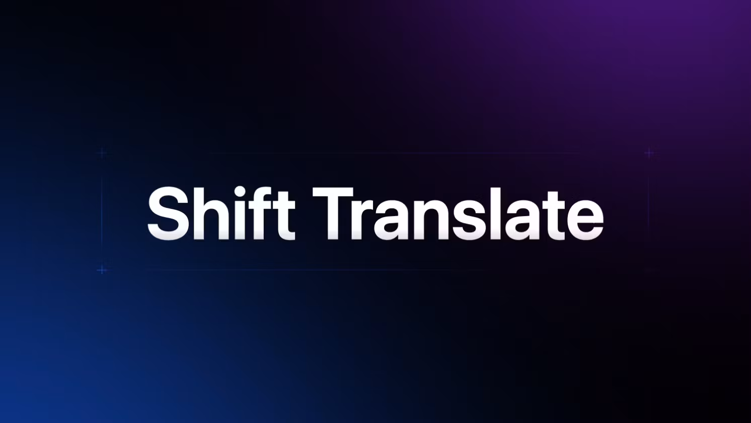 Advanced translation 