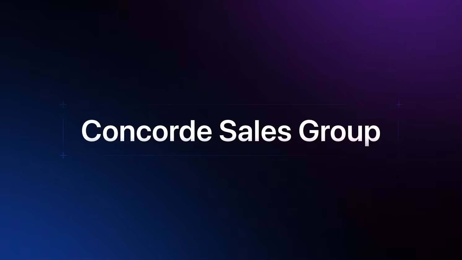 Concorde Sales Group
