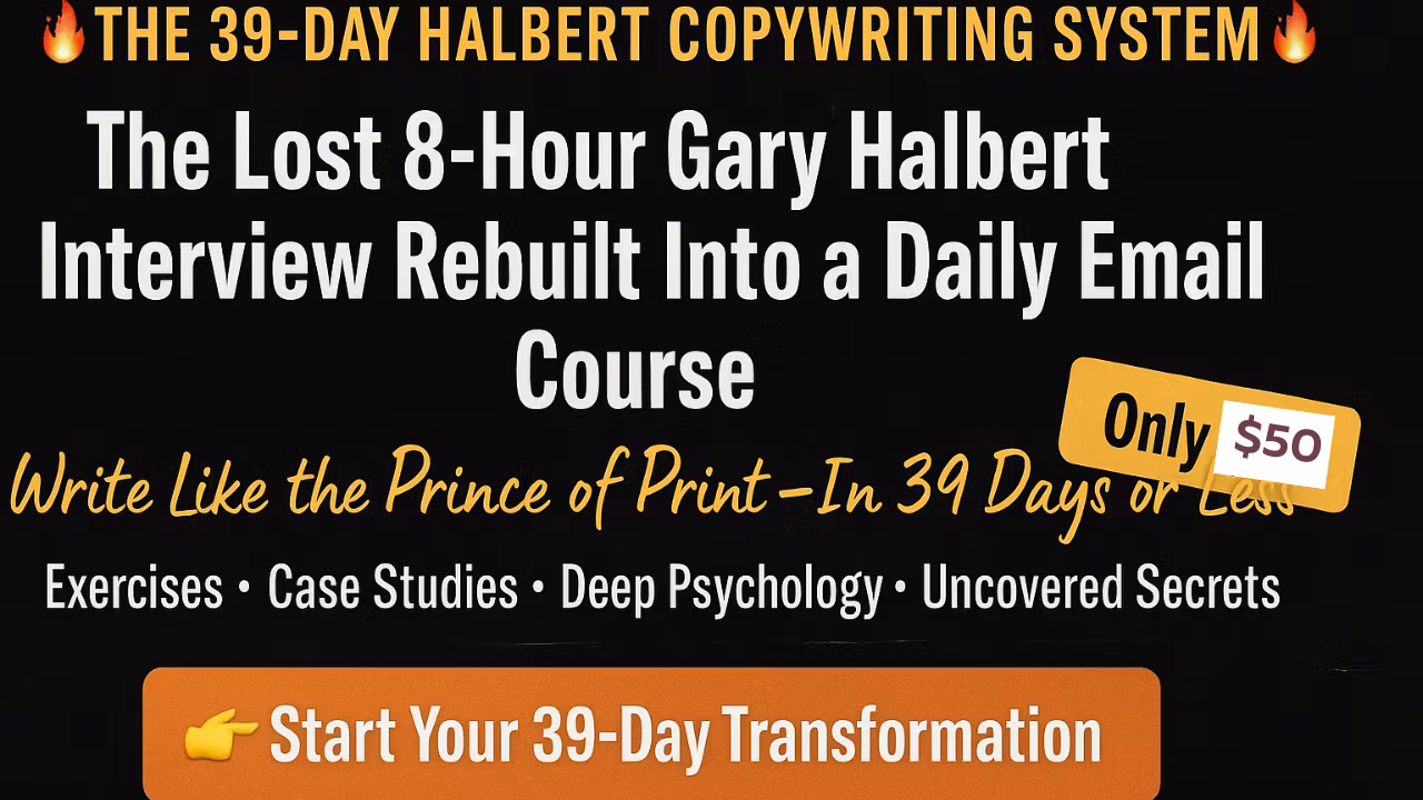 39-Day Halbert Copywriting 
