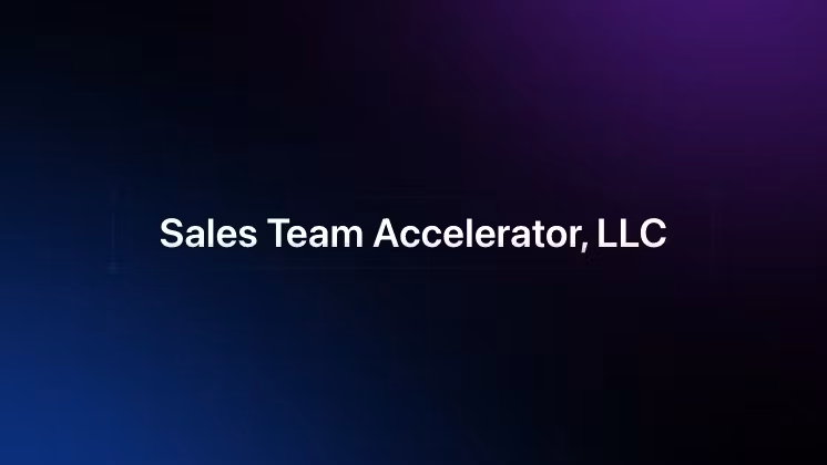 Sales Team Accelerator (BE)