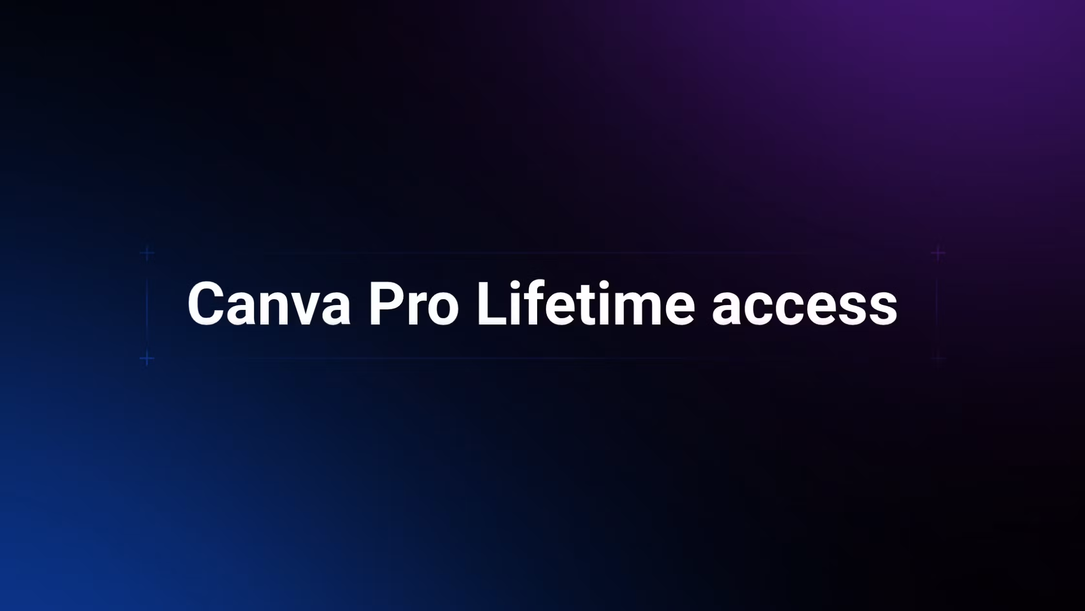 Canva Pro lifetime access