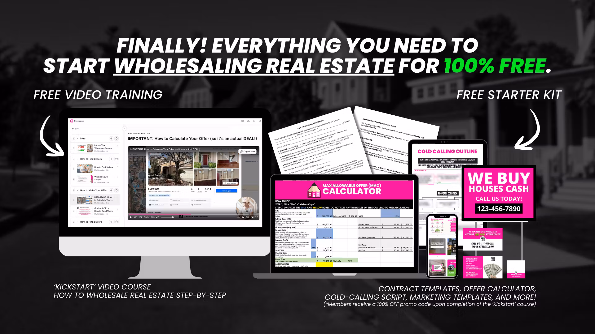 How to Wholesale Real Estate (FREE)