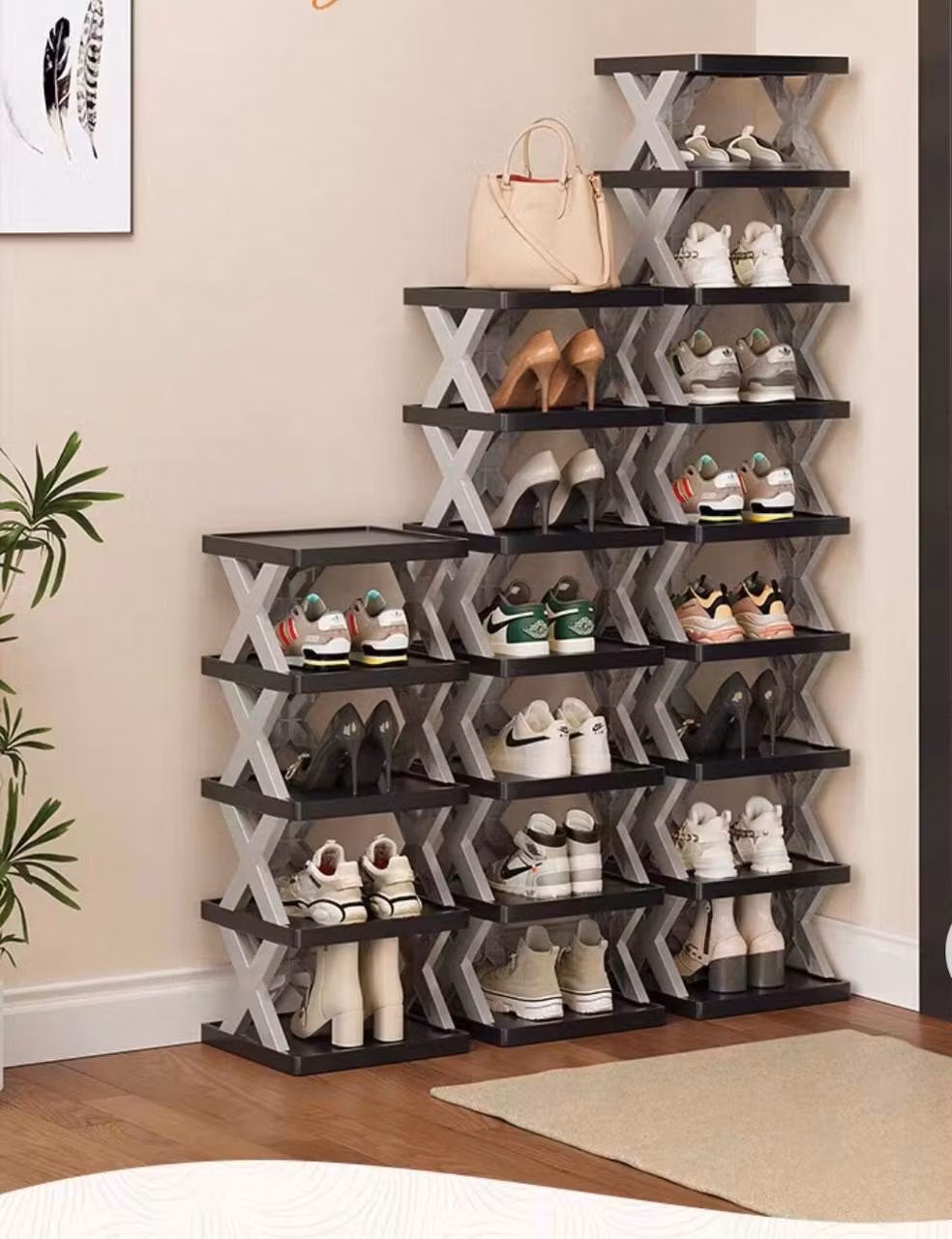 Compact Space-Saving Shoe Rack