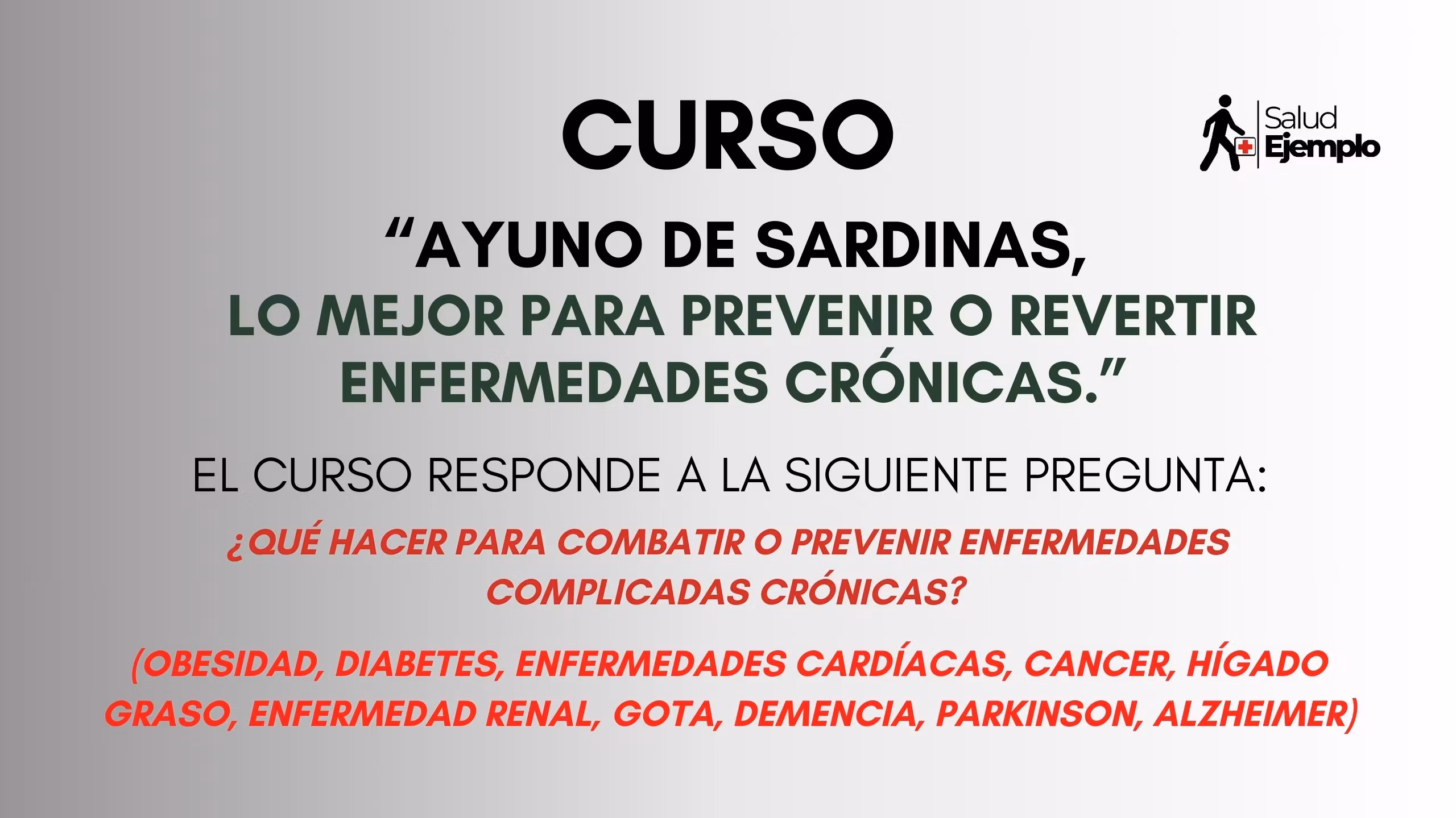 CURSO - AYUNO DE SARDINAS