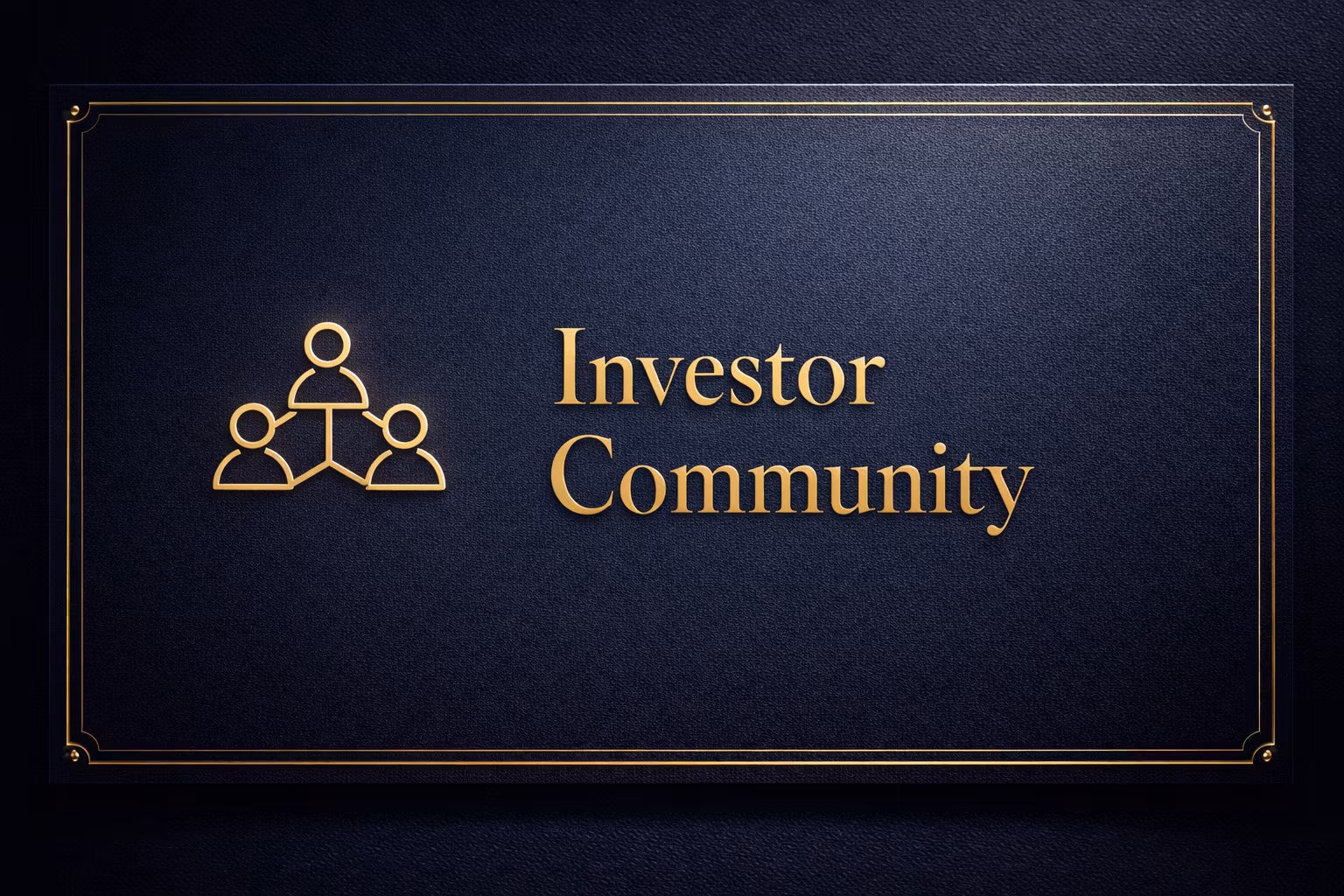 Investor Community