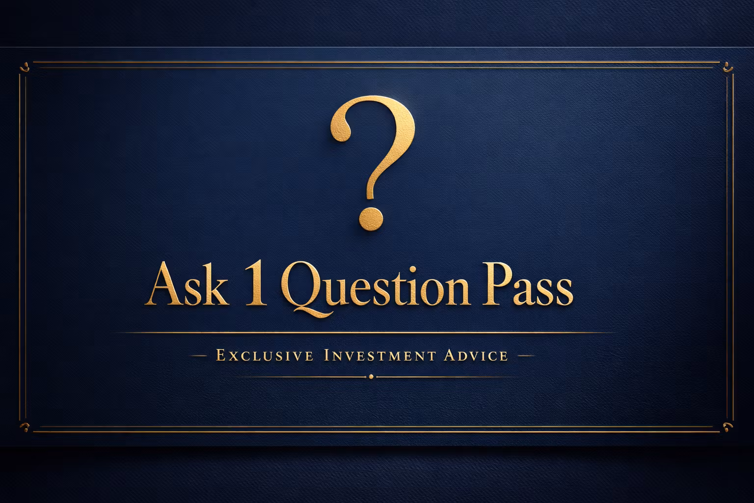 Ask 1 Question Pass