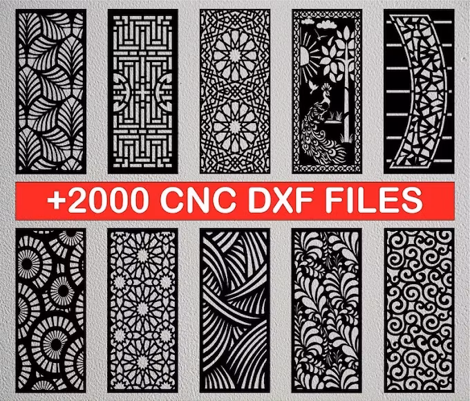 Catalog 2000 file dxf for cnc