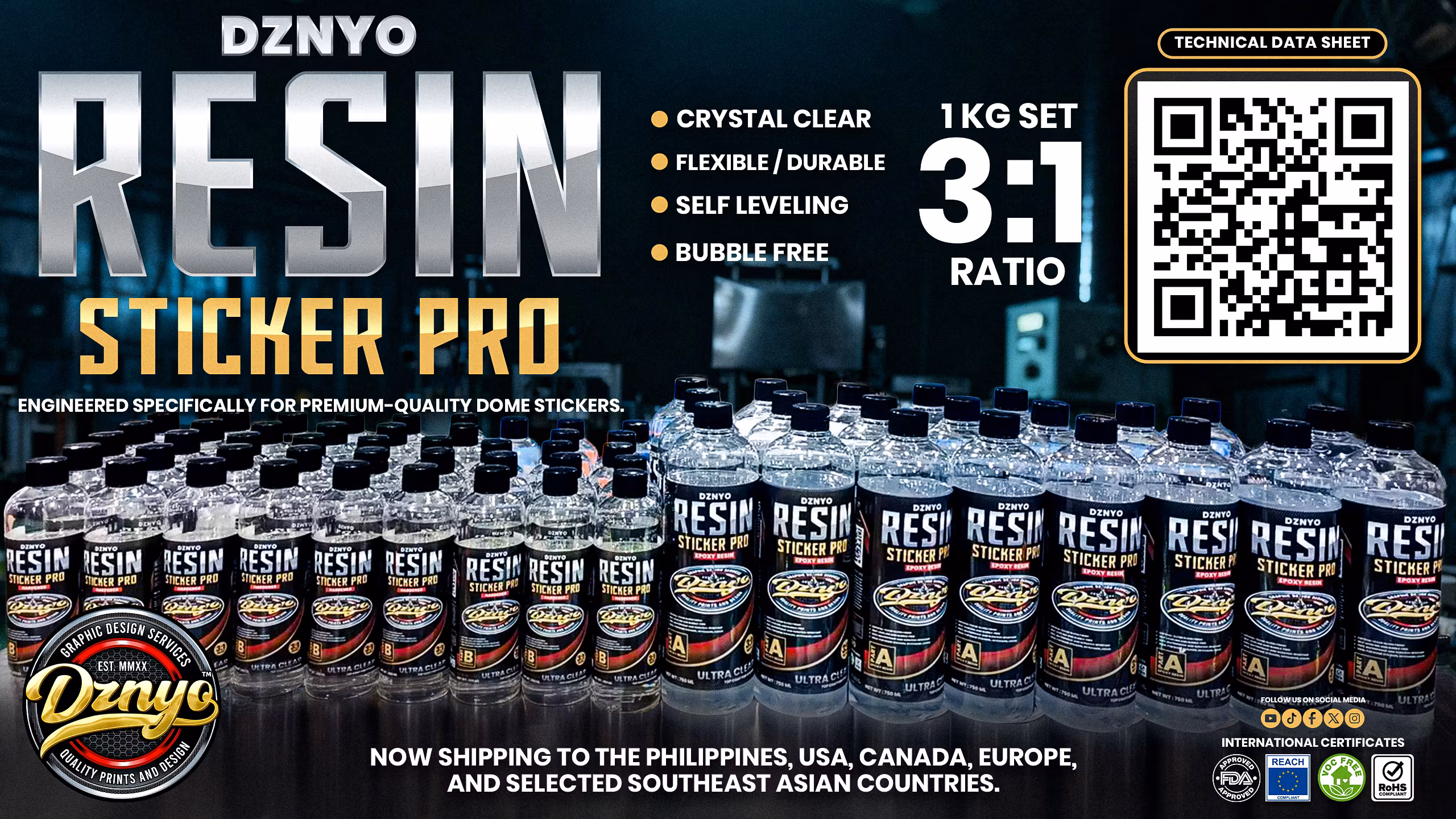 DZNYO Resin Sticker Pro 