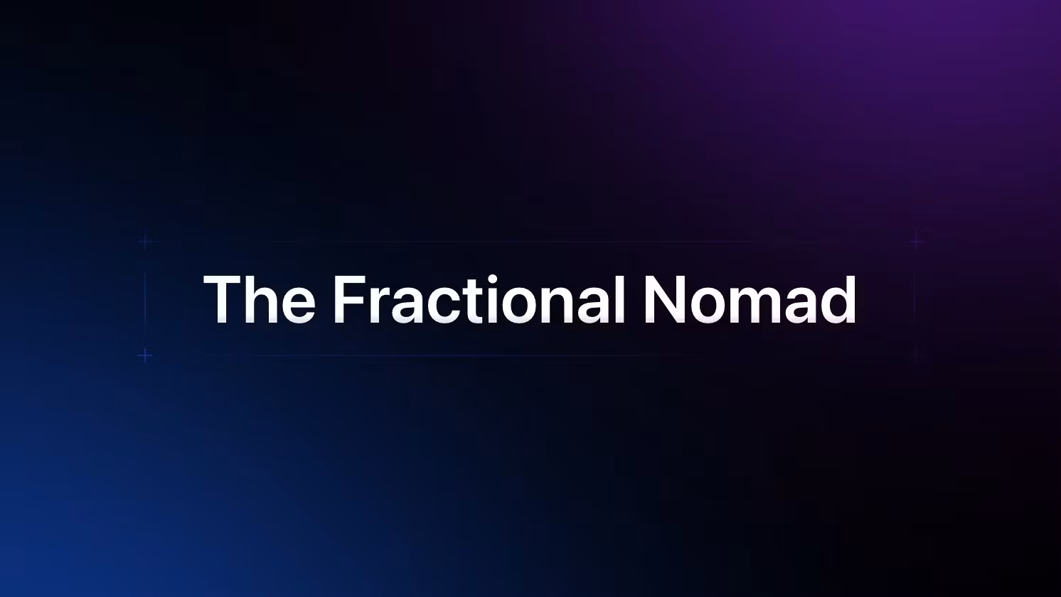 The Fractional Nomad