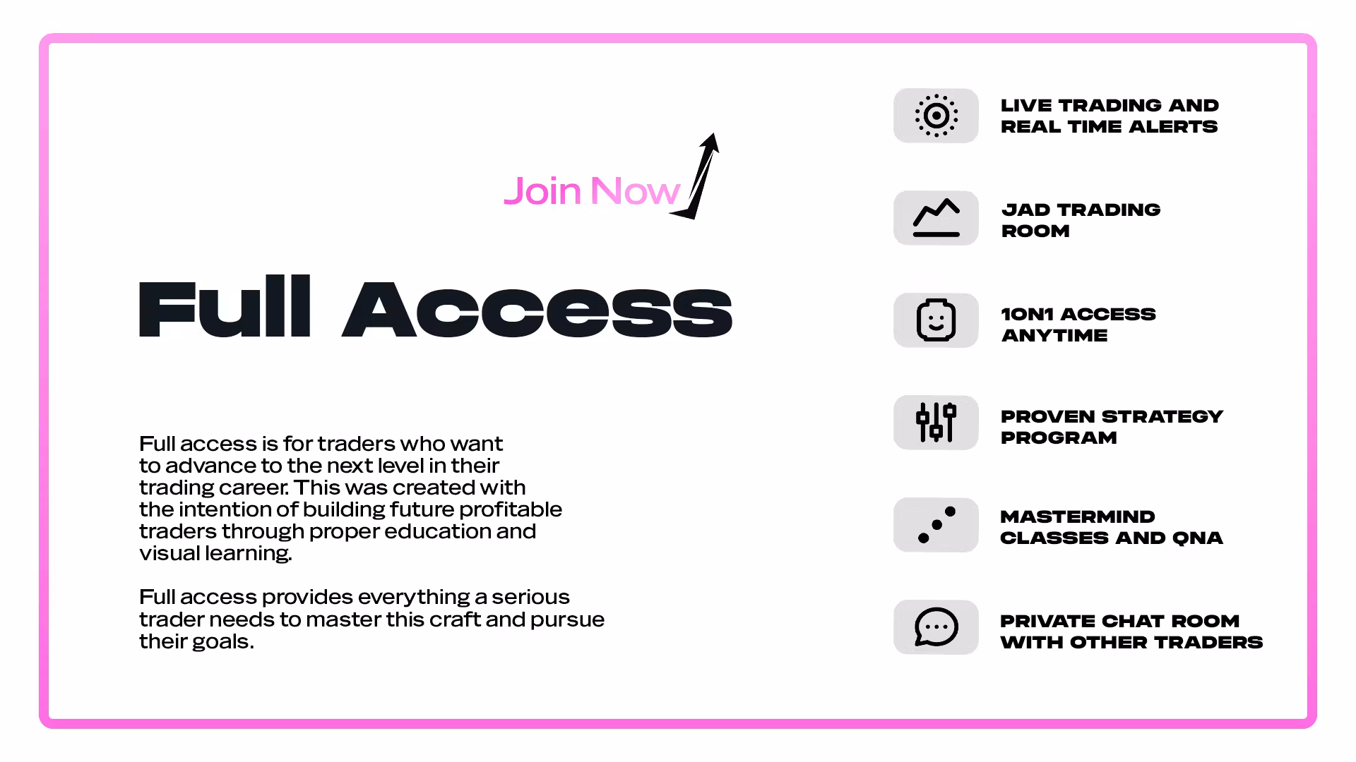 Full Access | JAD Trading