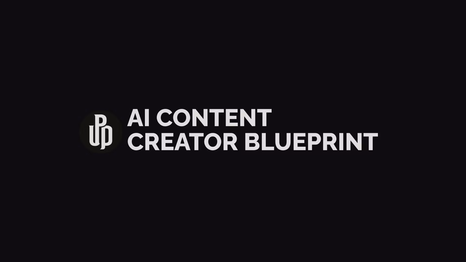 AI Content Creator Blueprint