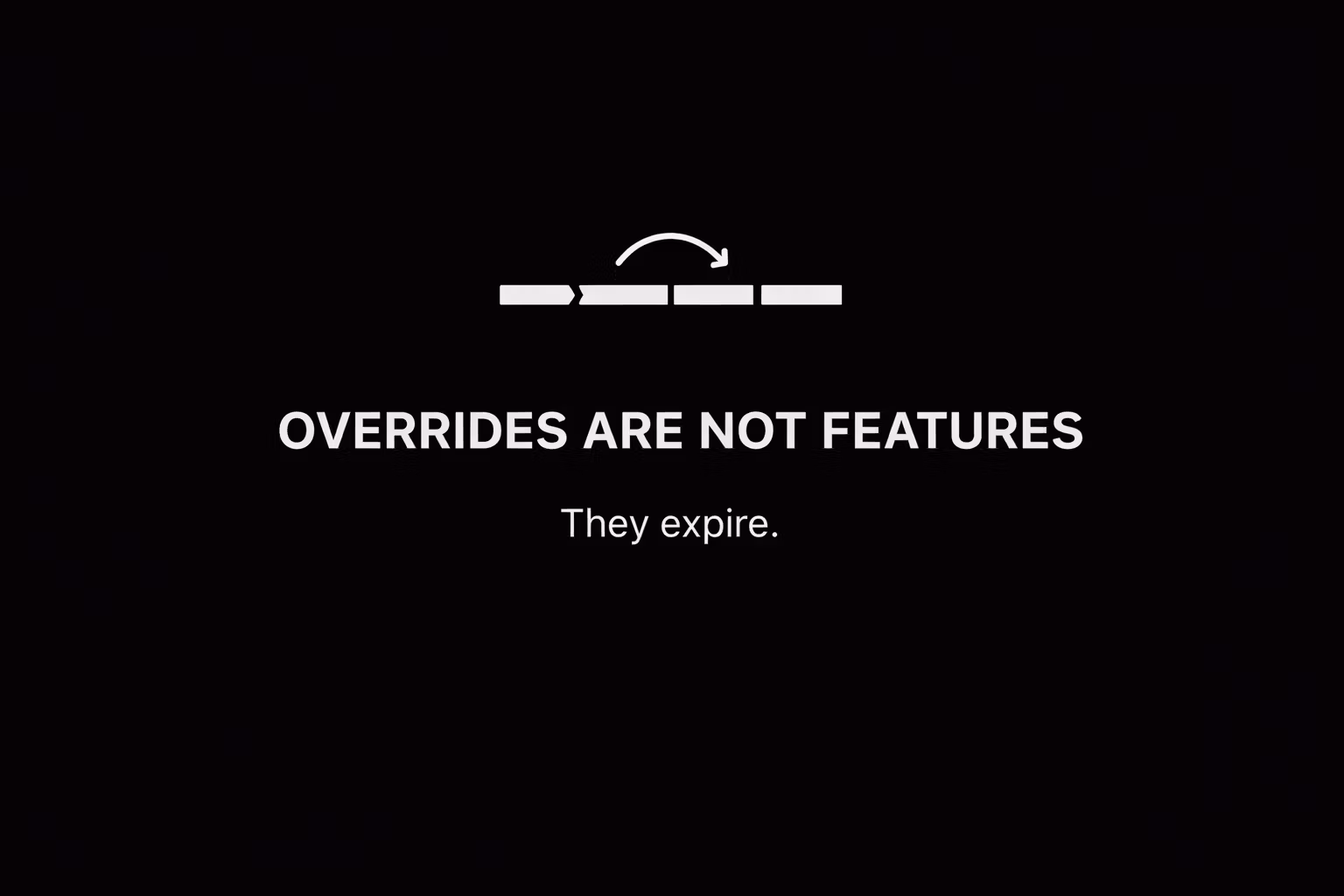 Override & Exception Governanc