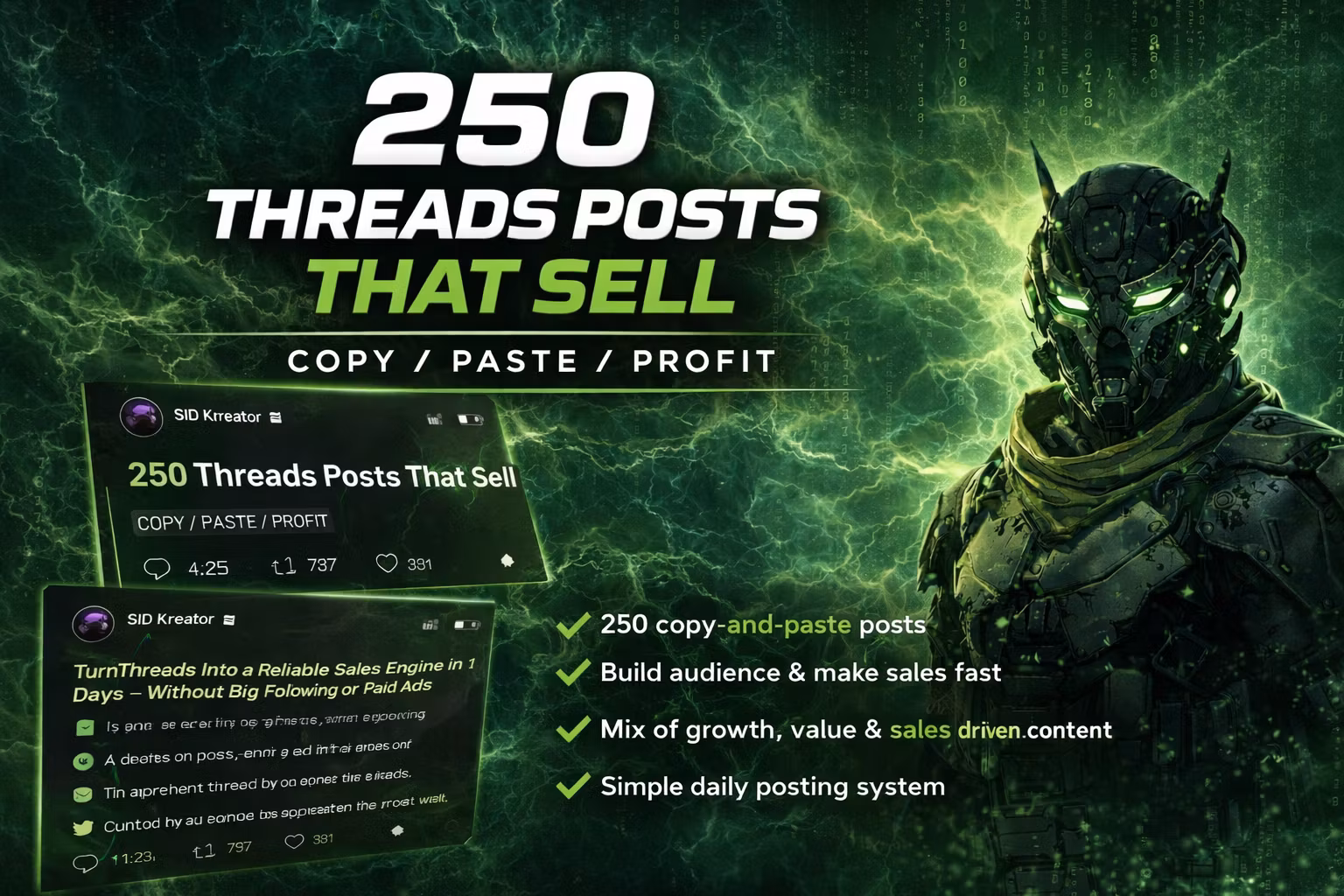 250 Threads Posts