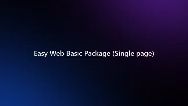 Basic Package (Single page)