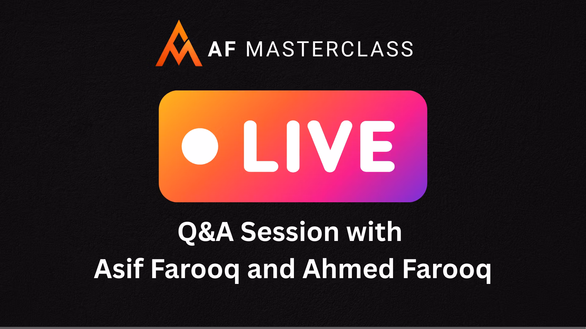 Live Q&A Session