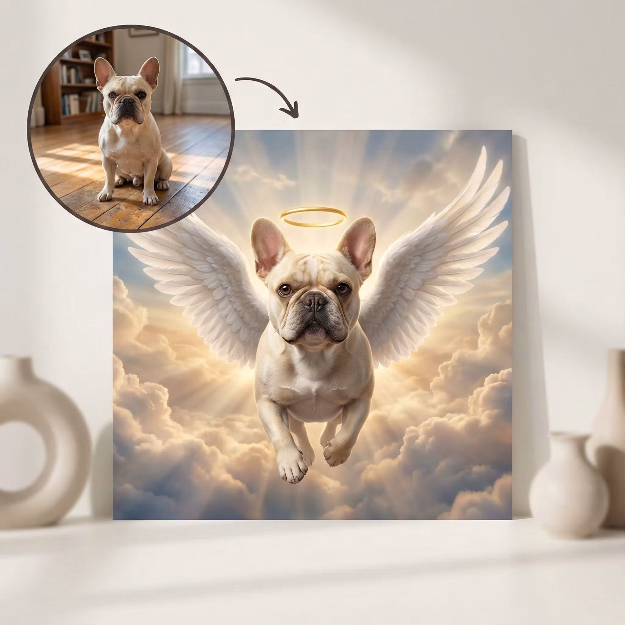 Custom Dog Fly Portrait