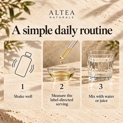 Altea Naturals Turmeric Curcumin Liquid Drops — routine