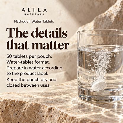 Altea Naturals® Hydrogen Water Tablets — Product details