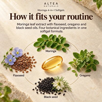 Altea Naturals® Moringa 4-in-1 Softgels — Product details