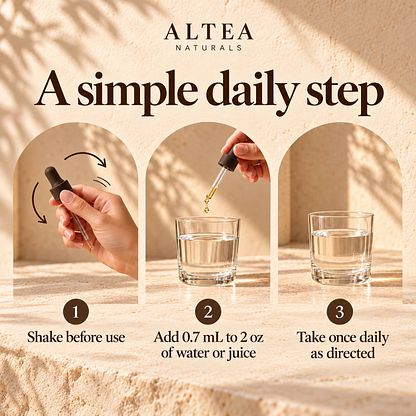 Altea Naturals Saffron Extract Drops — routine