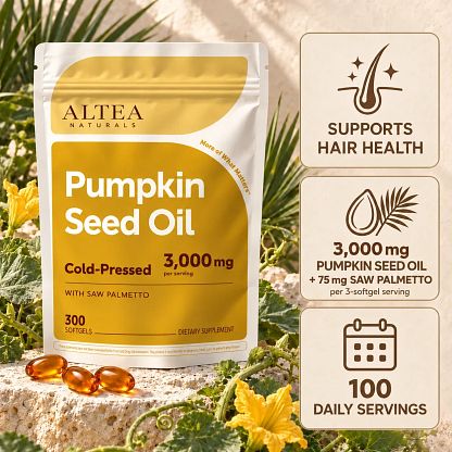 Altea Naturals Pumpkin Seed Oil with Saw Palmetto — hero