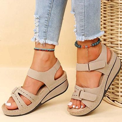 Coralie | Cushioned Comfort Wedge Sandals
