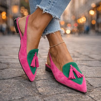 Sofia | Handcrafted Strappy Sandals with Tassels
