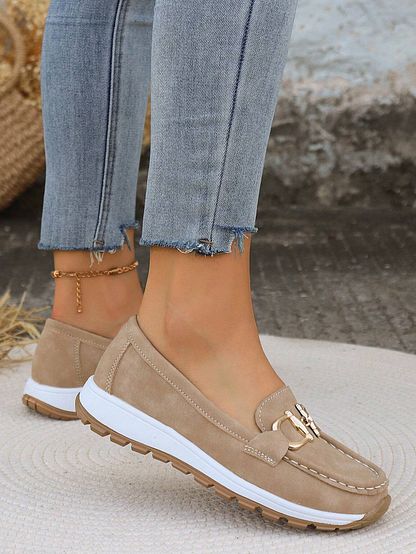 Vittoria | Flat Loafers with Buckle