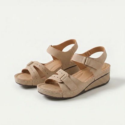 Coralie | Cushioned Comfort Wedge Sandals