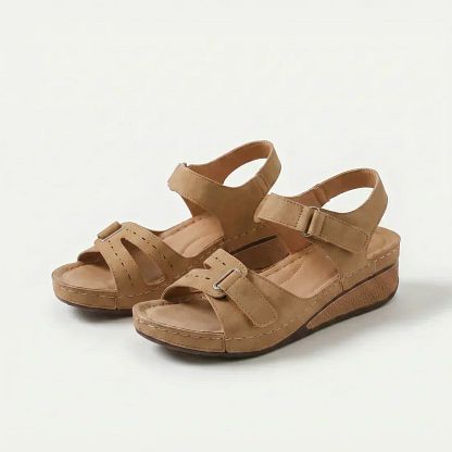 Coralie | Cushioned Comfort Wedge Sandals