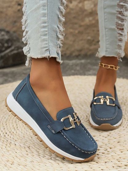 Vittoria | Flat Loafers with Buckle