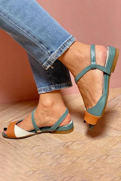 Colour-Block Quilted Peep-Toe Slingback Sandals
