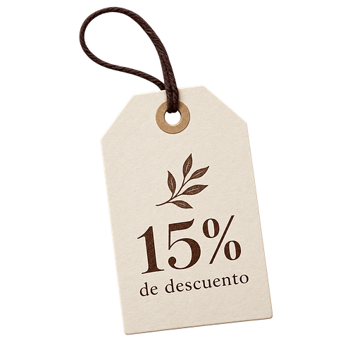 15% de descuento