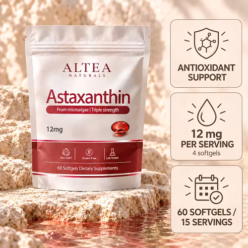 Altea Naturals astaxanthin — product benefits