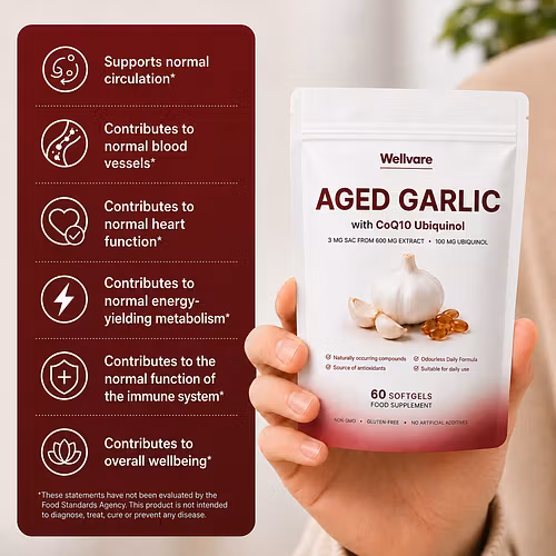 Wellvare Aged Garlic Extract Softgels