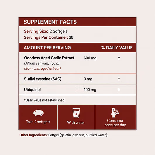 Wellvare Aged Garlic Extract Capsules