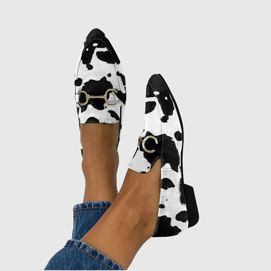 Lucia | Printed Loafers with Buckle