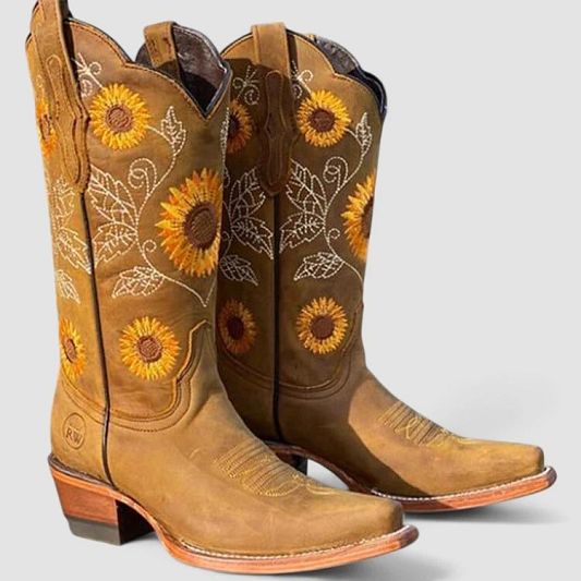 Savina | Floral Embroidered Western Boots