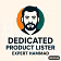 Dedicated Product Lister Expert