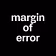 margin of error 