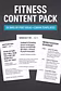 Fitness Content Pack